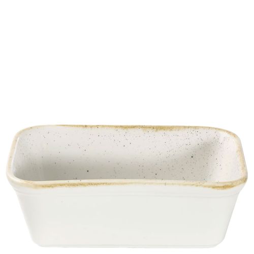 Churchill Stonecast Barley White Rectangular Dish 12 x 16cm/4.69 x 6.25" 600ml/21.12oz Case Size 12