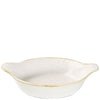 Churchill Stonecast Barley White Round Eared Dish 17.5 x 21.5cm/20.77oz Case Size 6