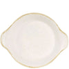 Churchill Stonecast Barley White Round Eared Dish 17.5 x 21.5cm/20.77oz Case Size 6