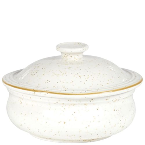 Churchill Stonecast Barley White Lidded Stewpot 14cm/15.13oz Case Size 6