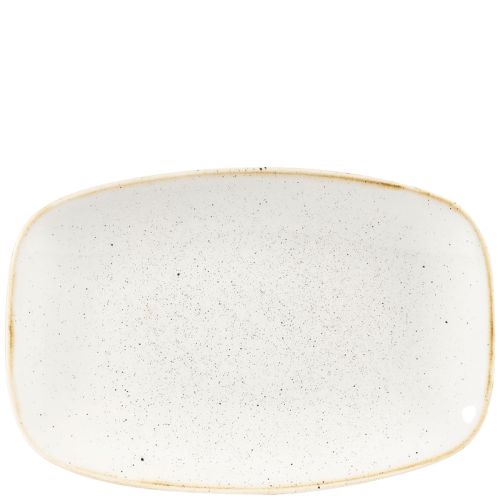 Churchill Stonecast Barley White Chefs Oblong Plate 15.cm x 23.7cm Case Size 12