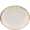 Churchill Stonecast Barley White Oval Coupe Plate 16cm x 19.2cm Case Size 12