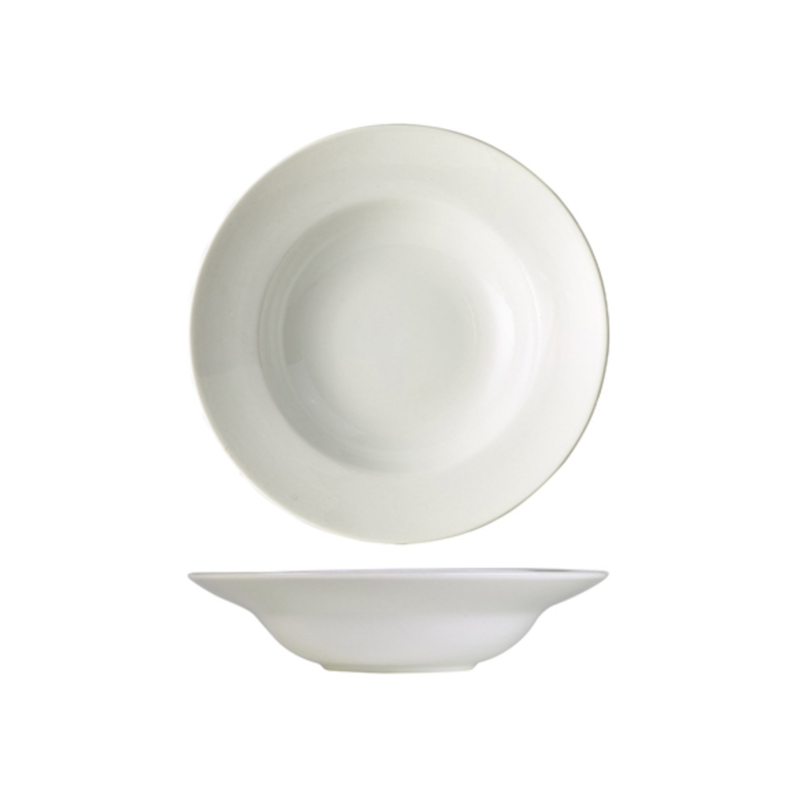 Genware Porcelain White Pasta Dish 22cm Case Size 6