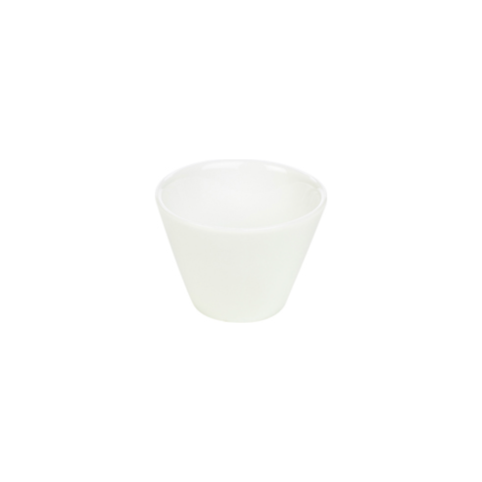 Genware Porcelain White Conical Bowl 7.5cm Case Size 6