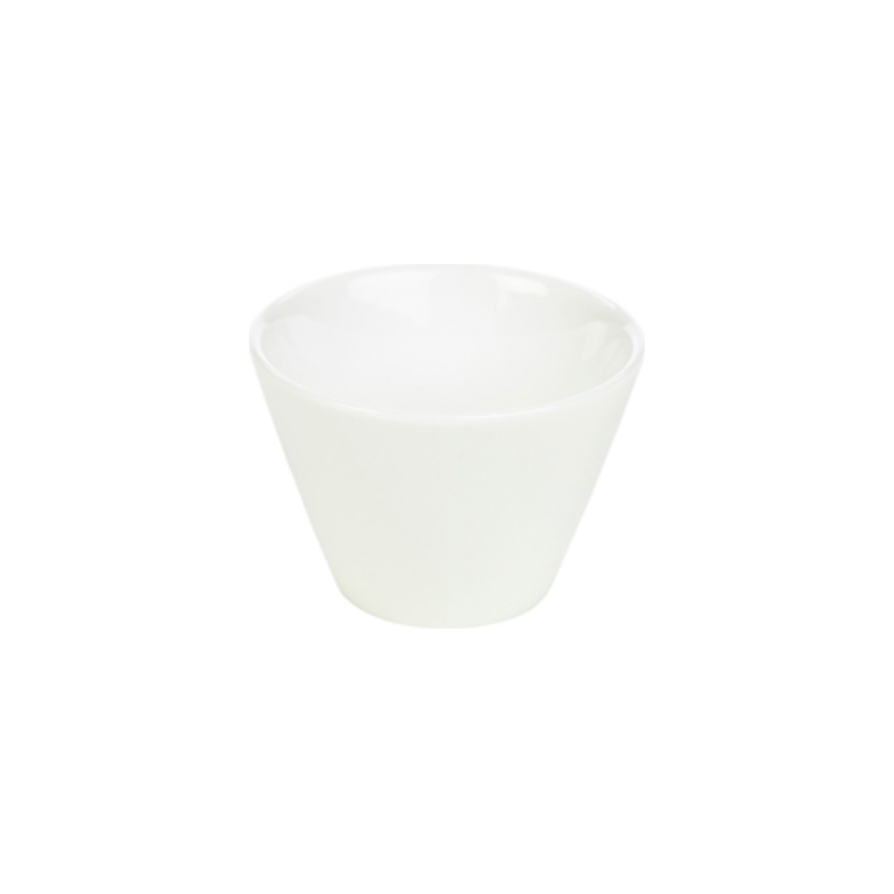 Genware Porcelain White Conical Bowl 9.5cm Case Size 6