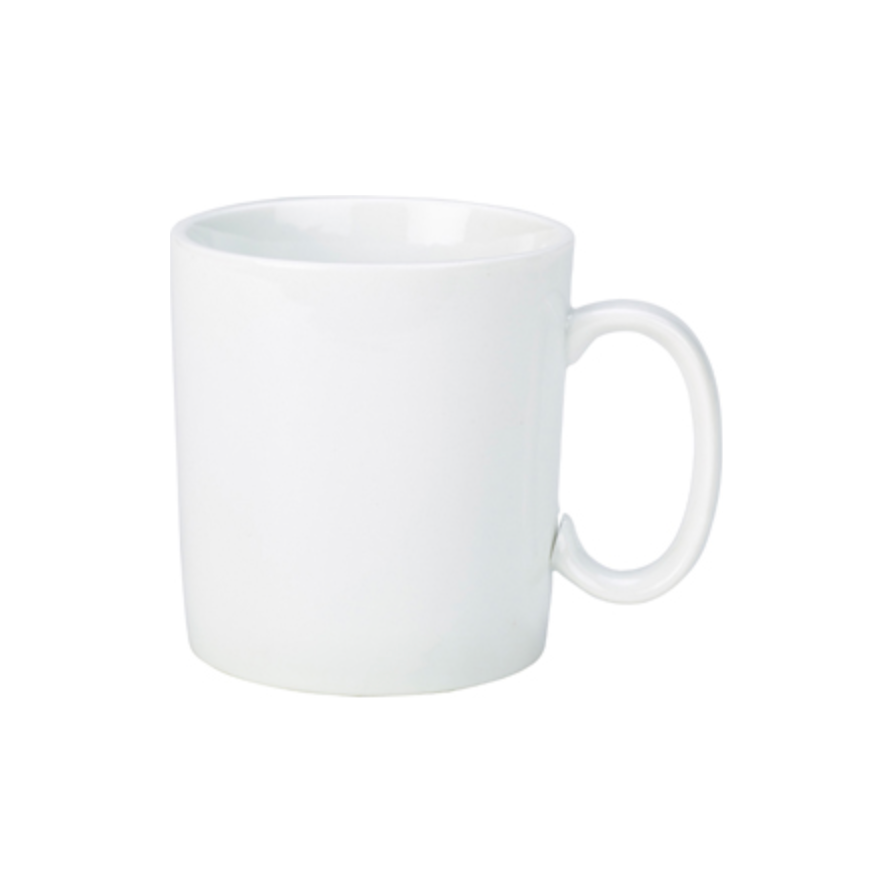 Genware Porcelain White Straight Sided Mug 28cl Case Size 6