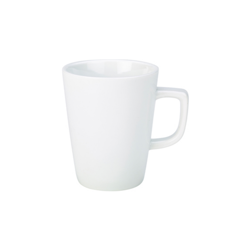 Genware Porcelain White Latte Mug 34cl Case Size 6