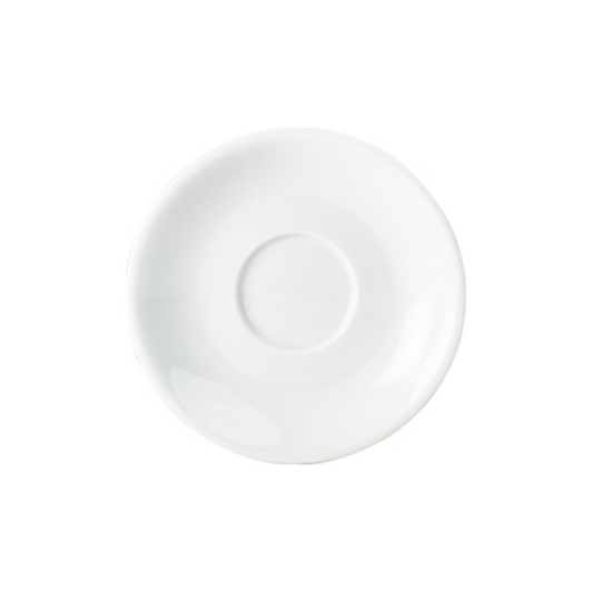 Genware Porcelain White Saucer 16cm Case Size 6