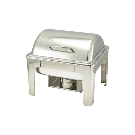 Genware Stainless Steel 1/2GN Spring Hinged Chafing Dish