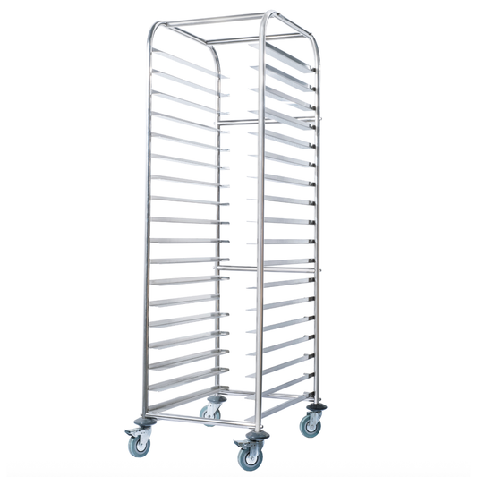 Simply Stainless Steel Bakery Trolley 18 x 600x400mm Trays