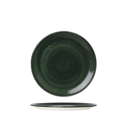 Steelite Vesuvius Burnt Emerald Coupe Plate 15.25cm (6") Case Size 12