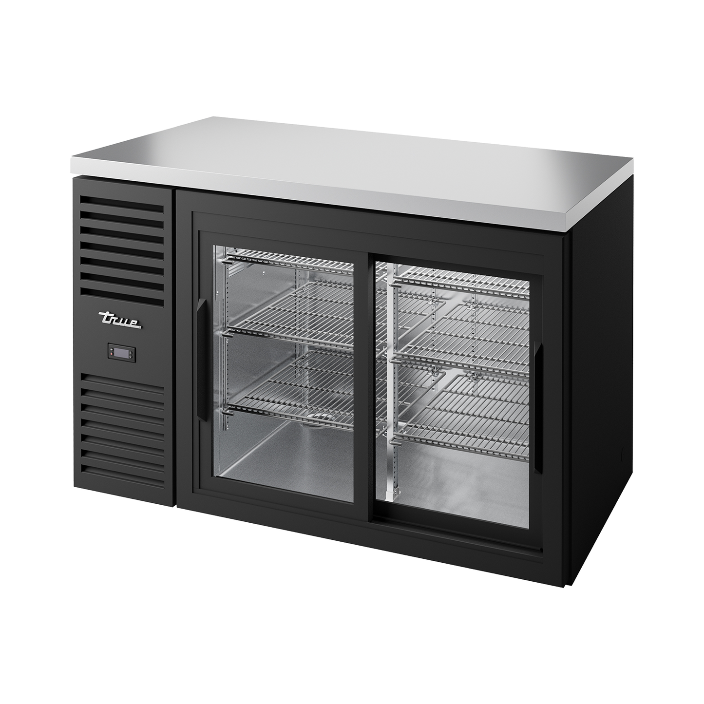 True TBR52-RISZ1-L-B-11-2 Double Glass Door Undercounter Bar Fridge 480 Litres.