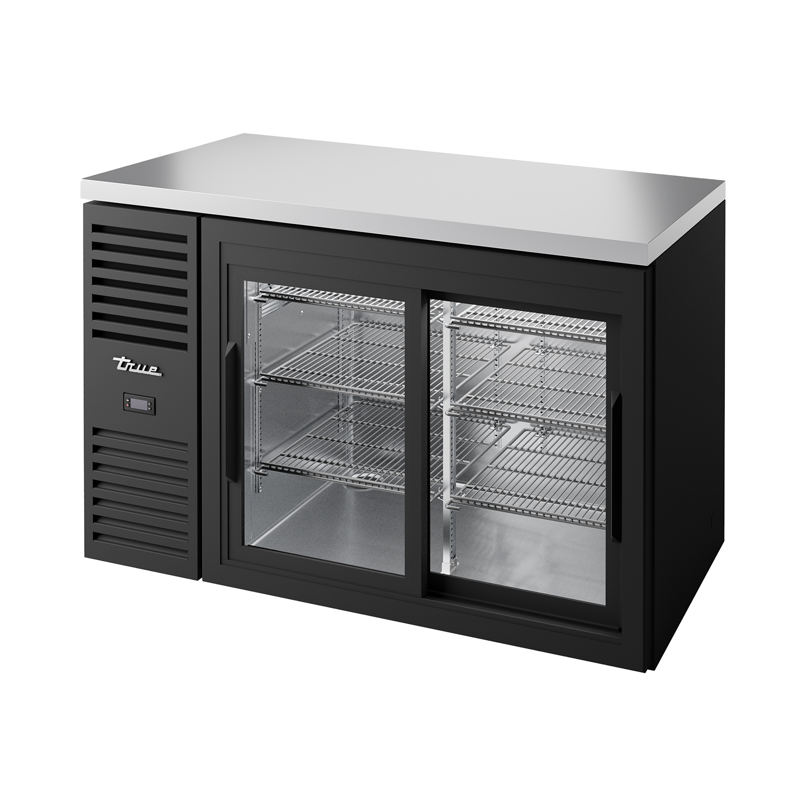 True TBR52-RISZ1-L-B-11-2 Double Glass Door Undercounter Bar Fridge 480 Litres.