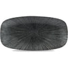 Churchill Studio Prints Agano Black Chefs Oblong Plate 18.9 x 35.5cm/7.44 x 13.94" Case Size 6