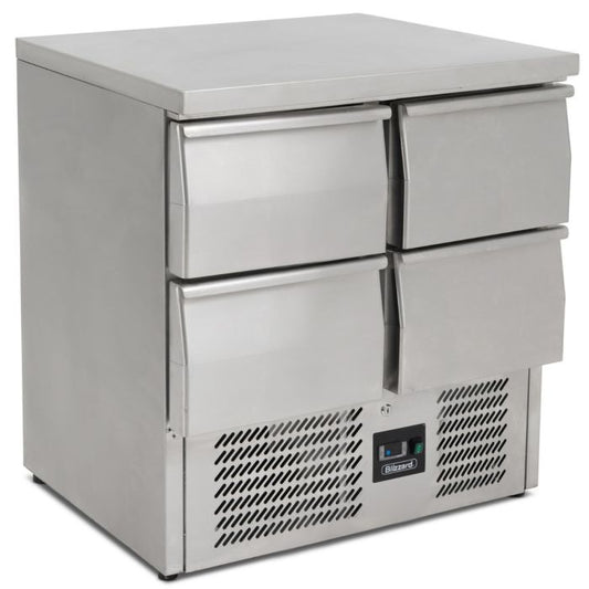 Blizzard BCC2-4D Compact Counter 4 Draw Fridge 1/1GN 240 Litres