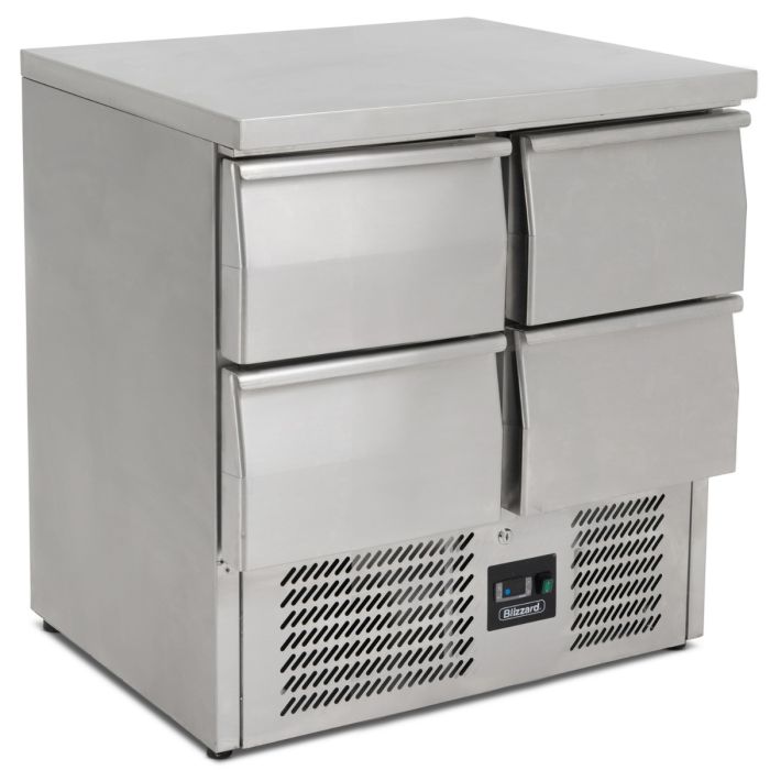 Blizzard BCC2-4D Compact Counter 4 Draw Fridge 1/1GN 240 Litres