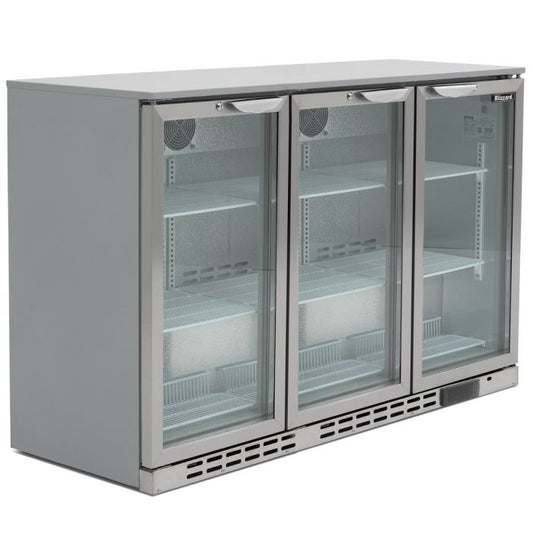 Blizzard BAR3SS Triple Door Bar Bottle Cooler 338 Bottles