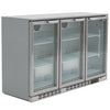 Blizzard BAR3SS Triple Door Bar Bottle Cooler 338 Bottles