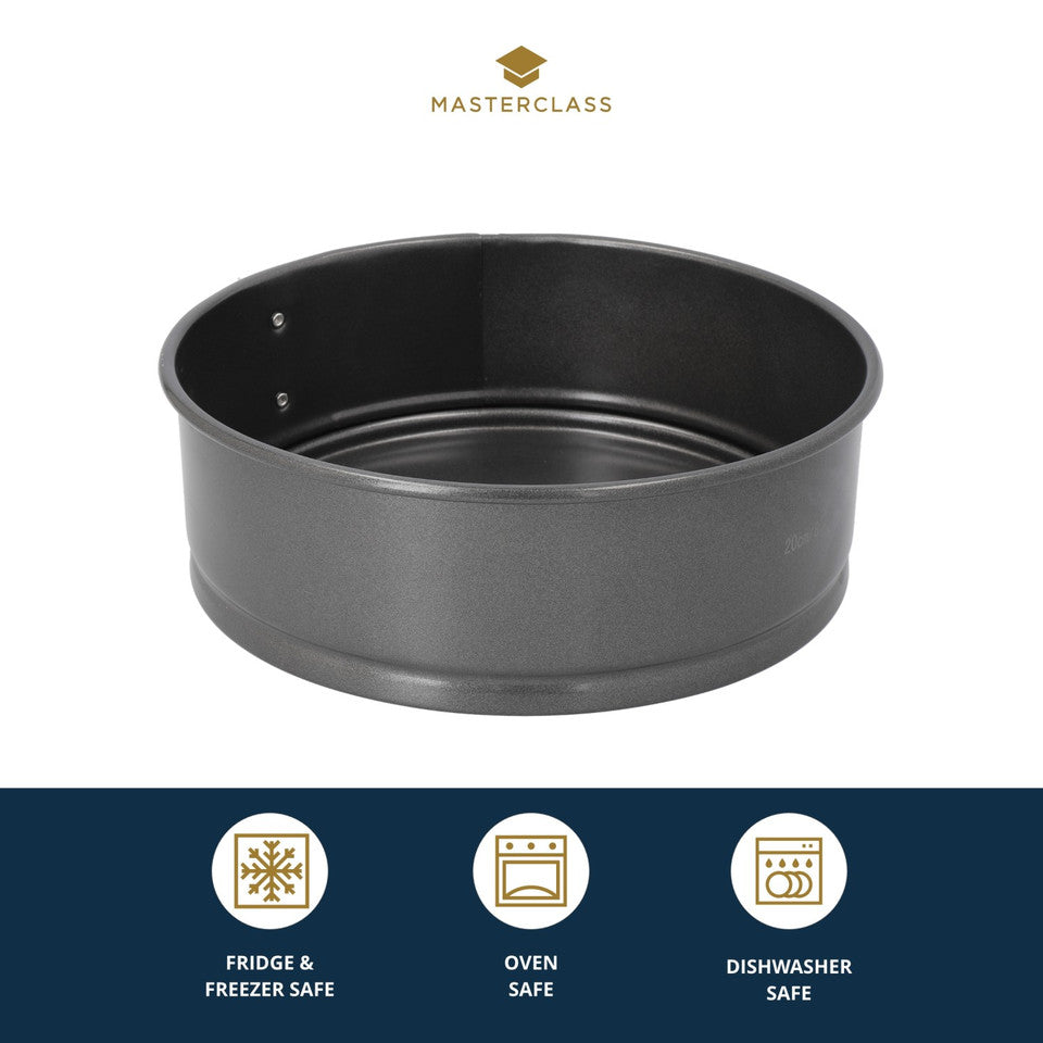 MasterClass KCMCHB19 Non-Stick Loose Base Spring Form Cake Pan