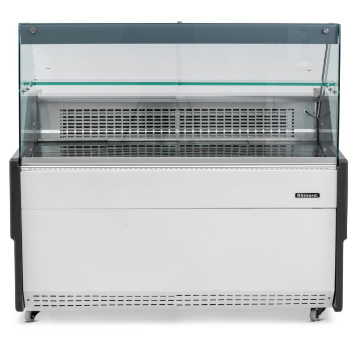 Blizzard BFG200WH Flat Glass Serve Over Counter Merchandiser 1965mm