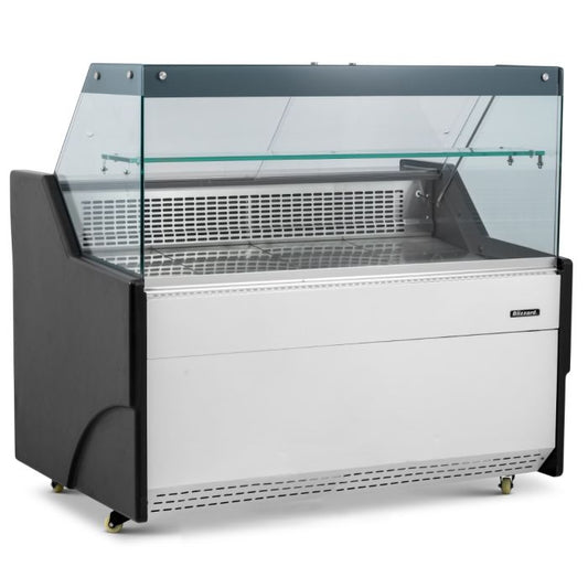 Blizzard BFG200WH Flat Glass Serve Over Counter Merchandiser 1965mm