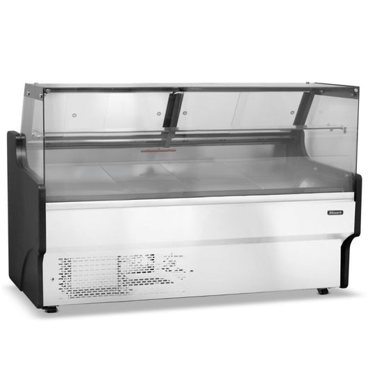 Blizzard BFG150WHV2 Flat Glass Serve Over Counter Merchandiser 1580mm