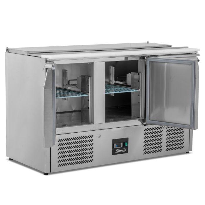 Blizzard BSP3 Three Door Compact Saladette Counter Fridge 368 Litres