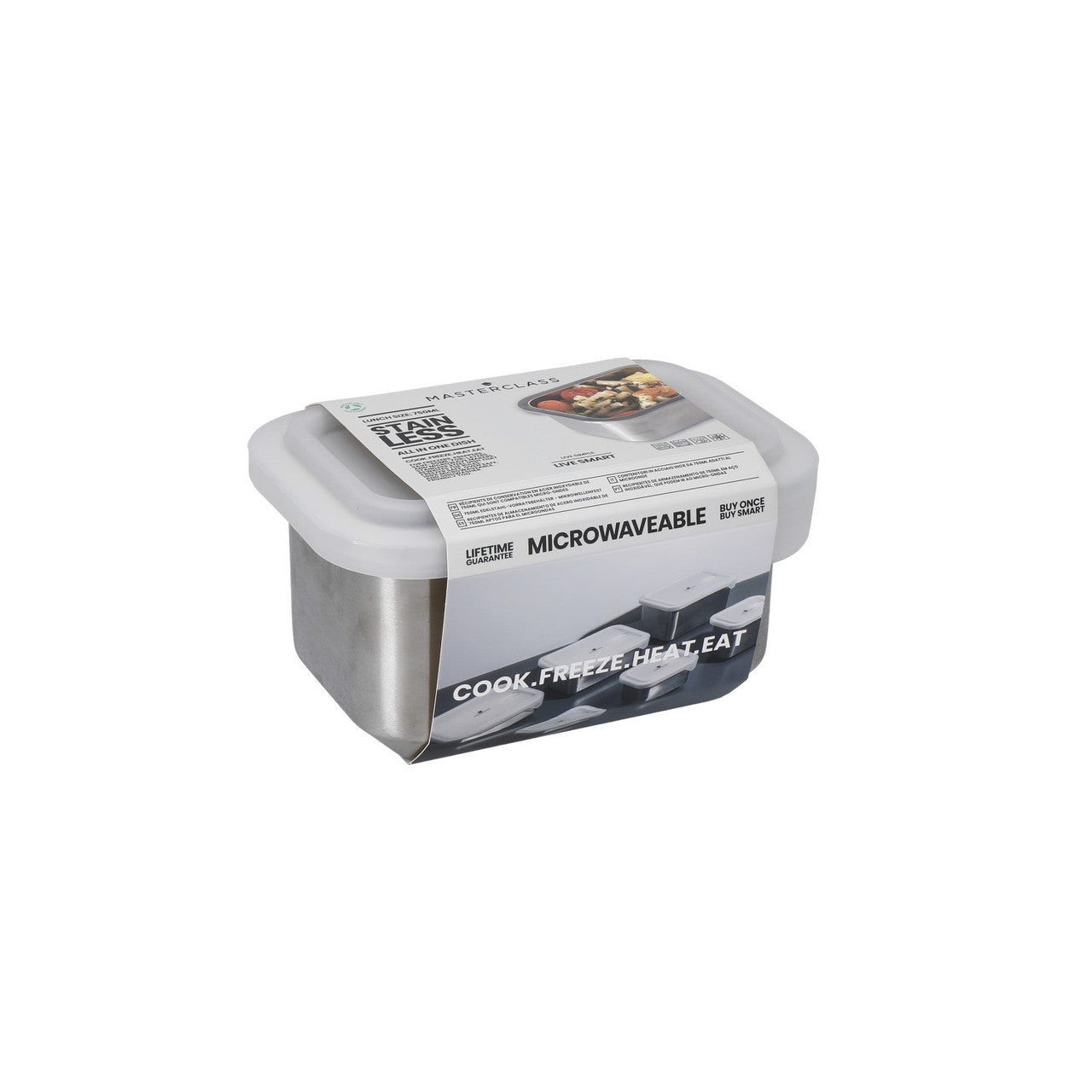 MasterClass All-in-One Cook Freeze & Heat Stainless Steel Dish 750ml