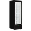 Tefcold Atom Maxi C1DB Black Upright Single Glass Door Fridge 614 Litres