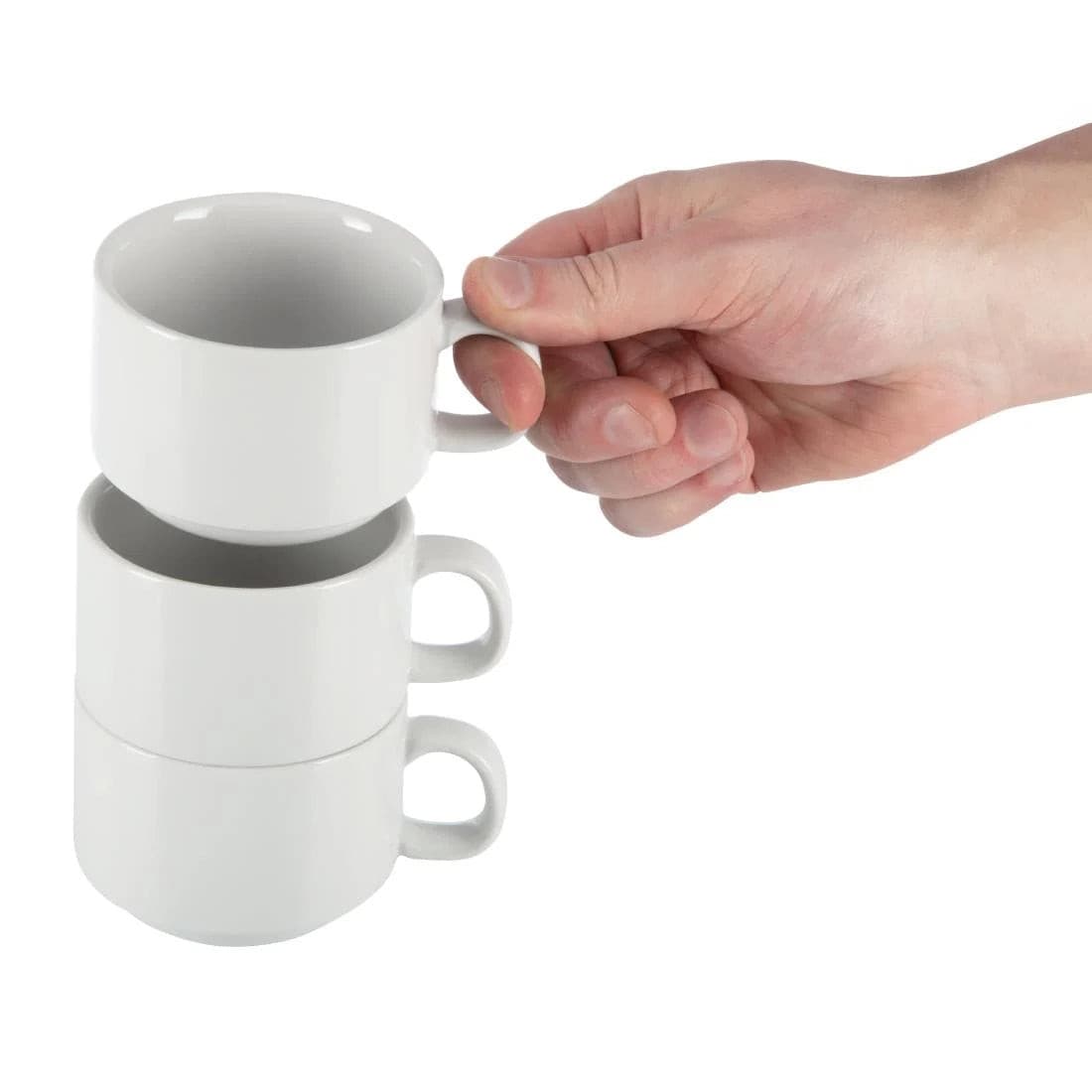 Olympia Athena Stacking Cups 7oz Case Size 24 - Cater-Connect Ltd