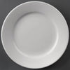 Olympia Athena White Wide Rimmed Plates 202mm Case Size 12 - Cater-Connect Ltd