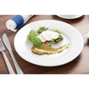 Olympia Athena Wide Rimmed Plates White 254mm Case Size 12 - Cater-Connect Ltd