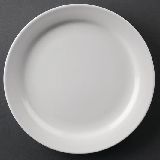 Olympia Athena Narrow Rimmed Plates 165mm Case Size 12 - Cater-Connect Ltd