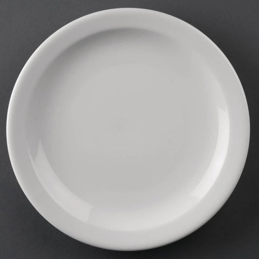 Olympia Athena Narrow Rimmed Plates 205mm Case Size 12