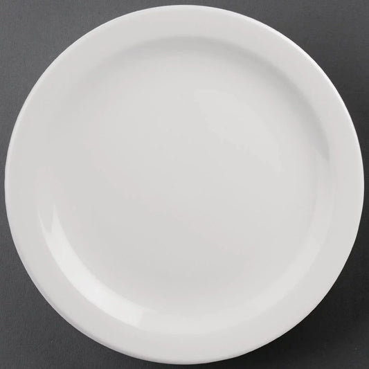 Olympia Athena Narrow Rimmed Plates 226mm Case Size 12