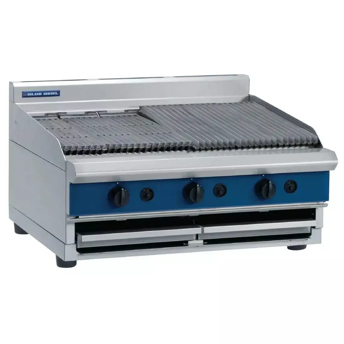 Blue Seal Evolution G596-B Ribbed Chargrill Bench Model