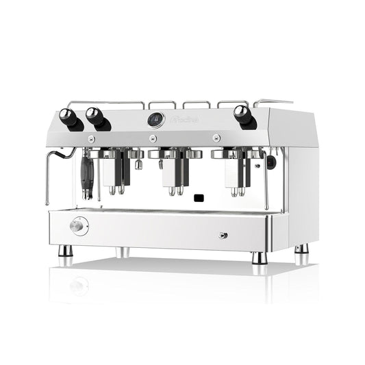 Fracino CON3-LPG Contempo Dual Fuel 3 Group Semi Automatic Espresso Coffee Machine.