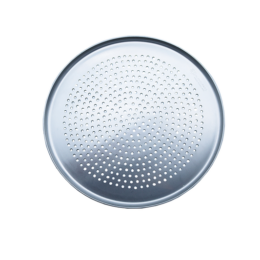 Coupe Style Perforated Aluminium Pizza Pans