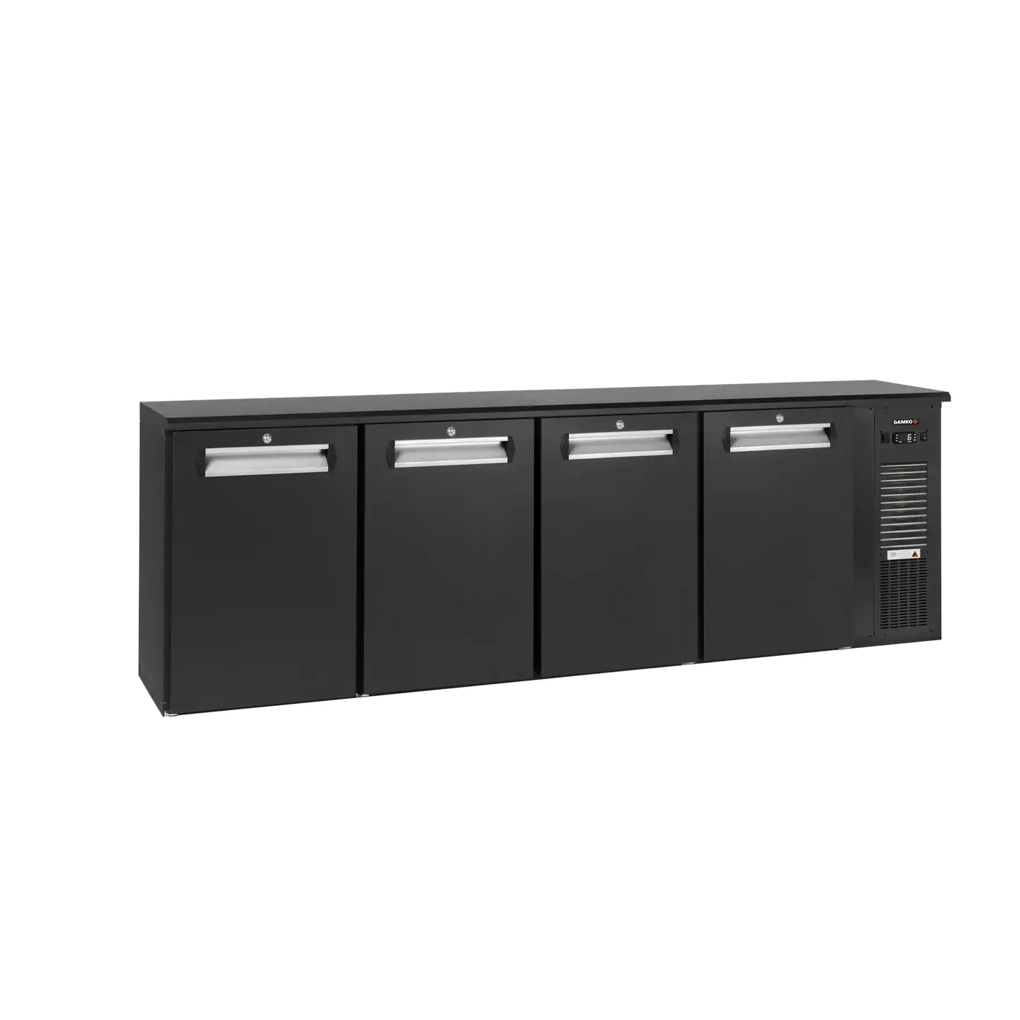 Gamko E3/2222MU84 Black 4 Door Bottle Cooler 722 Litres