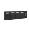 Gamko E3/2222MU84 Black 4 Door Bottle Cooler 722 Litres
