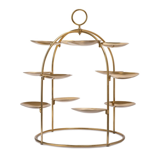 Artesà Brass Canape Serving Tree 37.4cm x 40cm