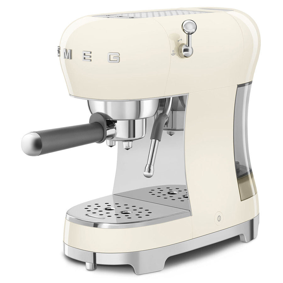 Smeg ECF02CRUK Retro Cream Espresso Coffee Machine