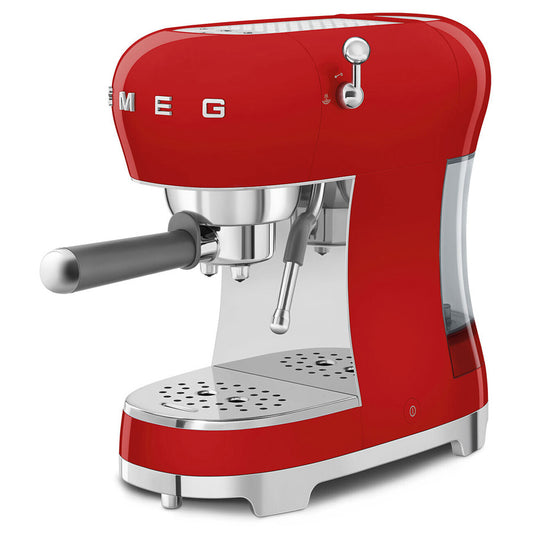 Smeg ECF02RDUK Retro Red Espresso Coffee Machine