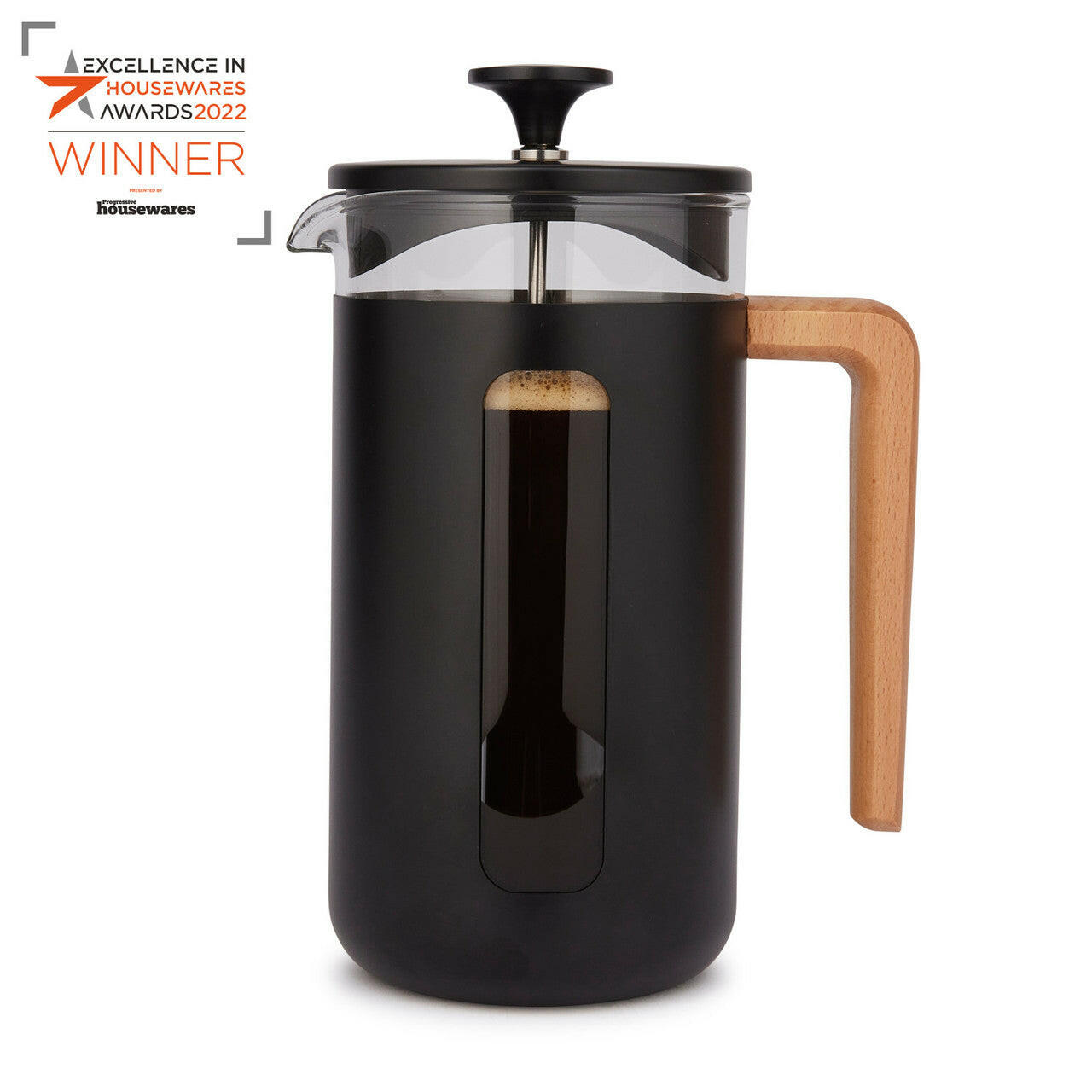 La Cafetière Pisa Cafetiere Black 8-Cup 1 Litre