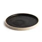 Olympia FA315 Canvas Flat Round Plate Delhi Black 250mm Case Size 6
