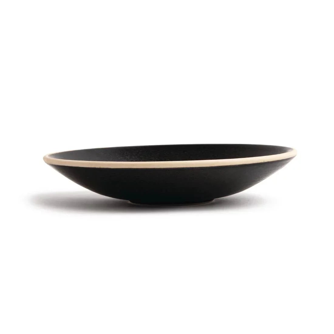 Olympia Canvas Shallow Tapered Bowl Delhi Black 200mm Case Size 6