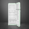 Smeg 50s Retro FAB30LPG5UK Left Hinge Fridge Freezer Pastel Green 294 Litres