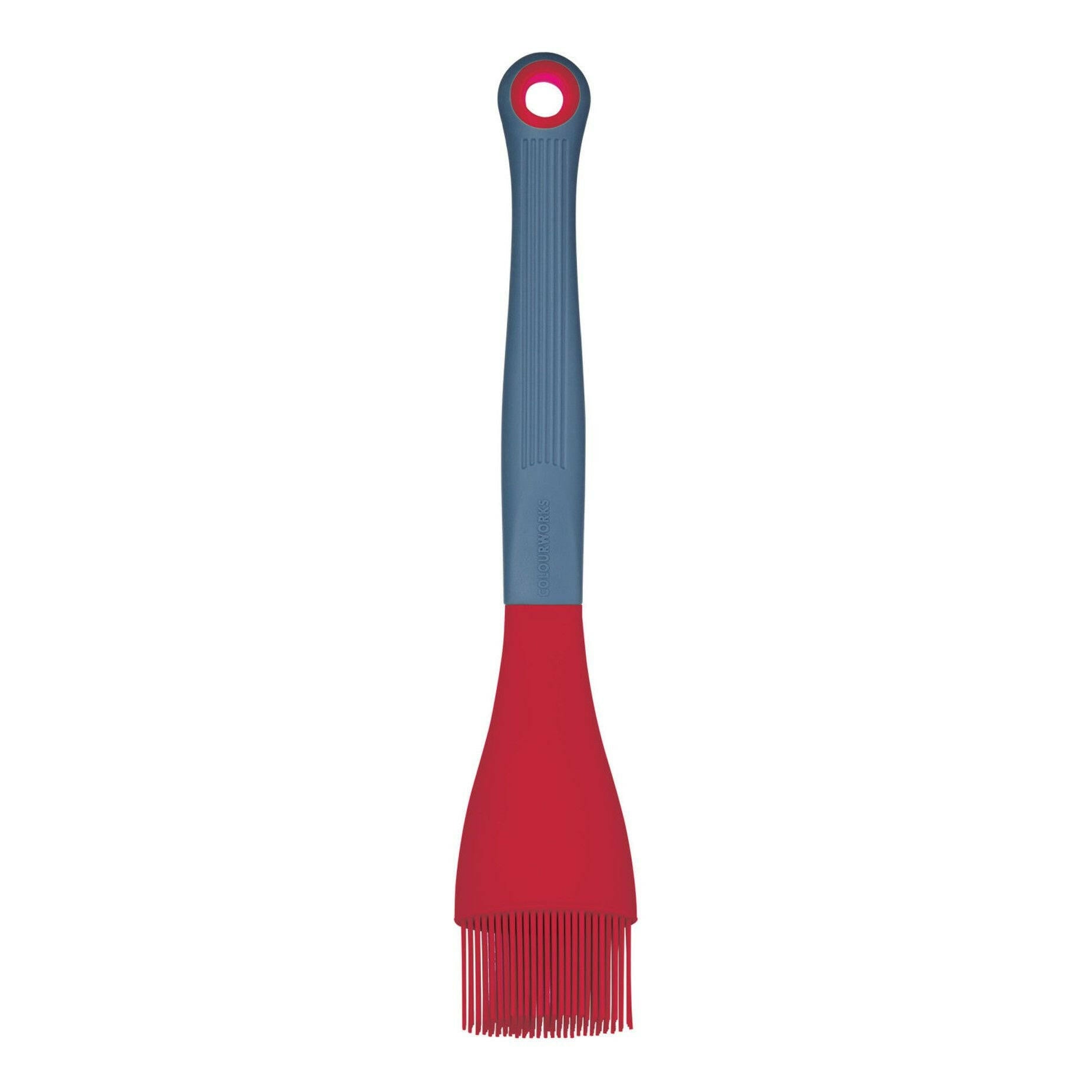 Colour Works Brights Red Silicone-Headed Angled Pastry / Basting Brush 47cm