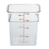 Cambro 4SFSCW135 Translucent CamSquare Food Container 3.8 Litres