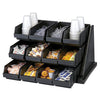 Cambro 12 Bin Condiment Storage Organiser Black.